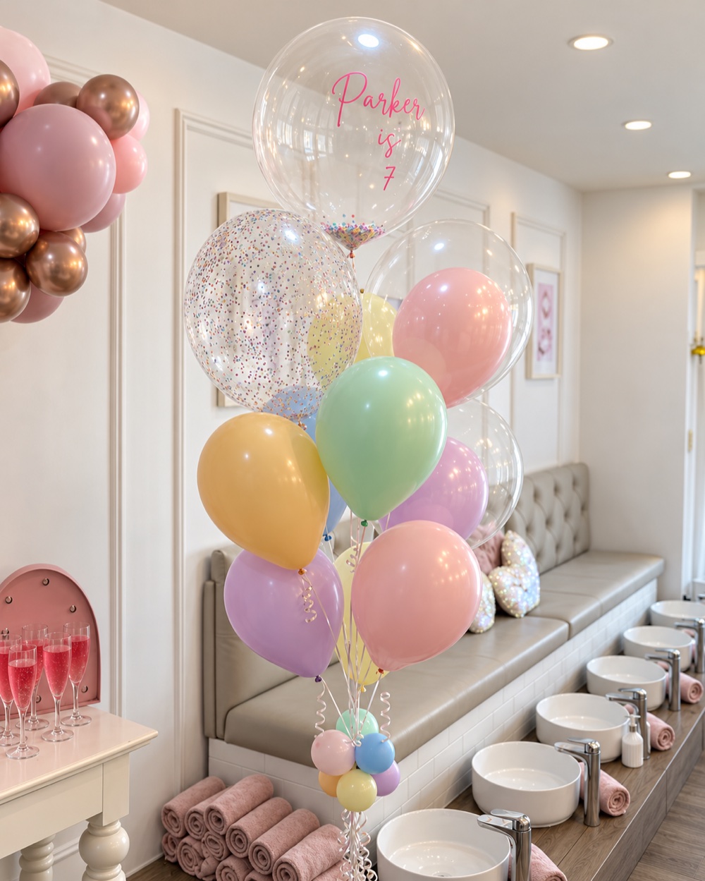 Pastel Birthday Balloon Bouquet Sydney