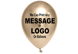 Custom Printed Logo & Personalised Message Balloons