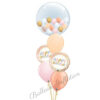 Rose Gold Happy Birthday Balloon Bouquet