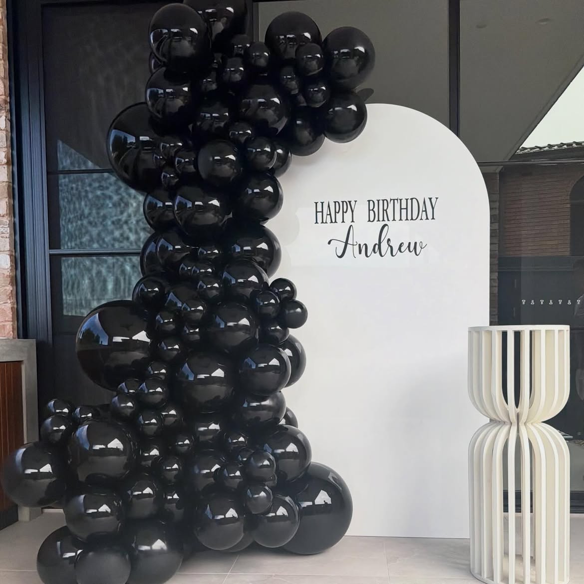 Black and white birthday